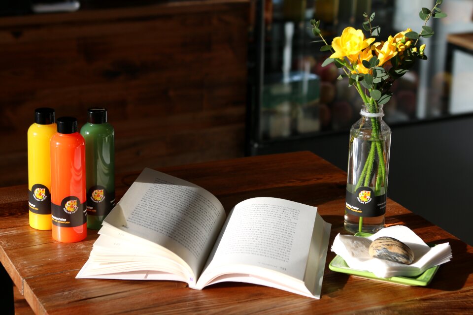 Book cafe reading