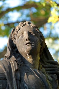 Cemetery statue figure