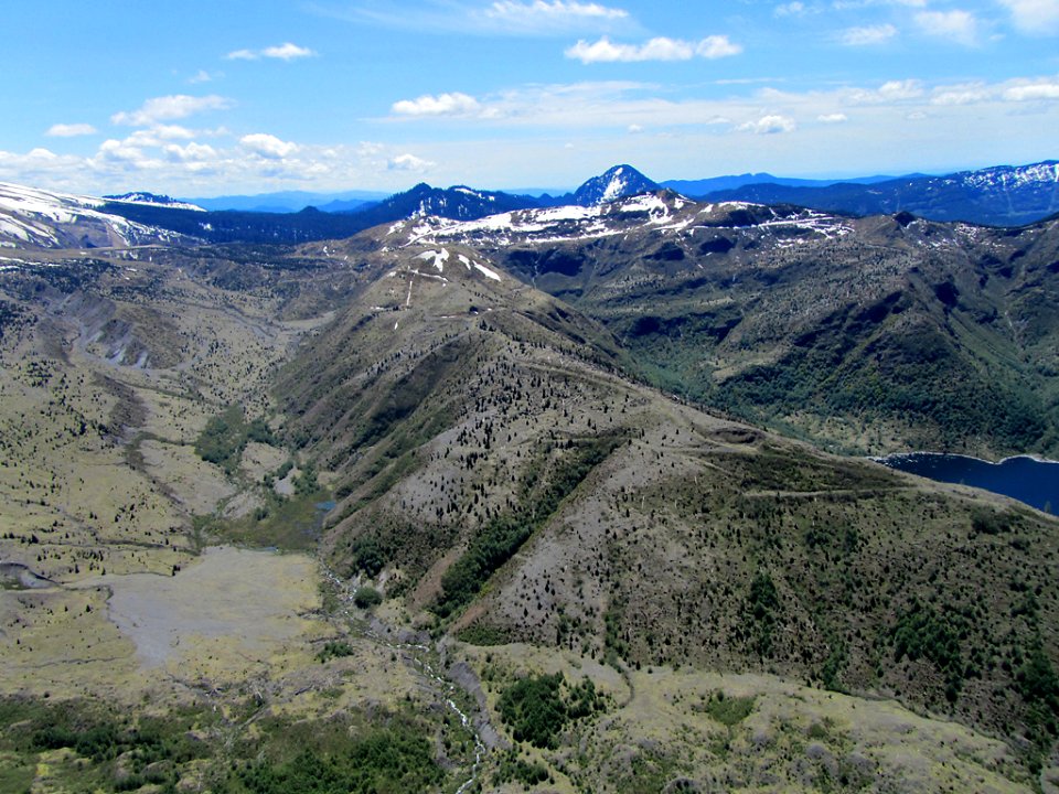 Toutle River Valley at Mt. St. Helens in Washington