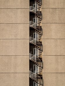 Trist spiral staircase fire escape photo