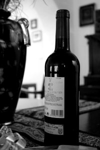 Botella de vino photo