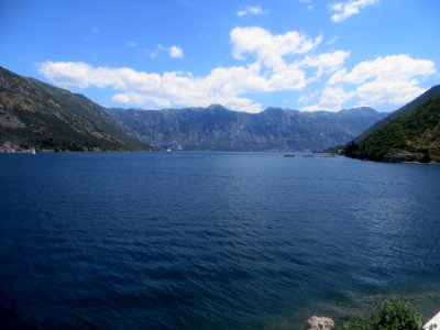 Vue sur l'entrée du golfe de Kotor, bouches de Kotor, Monténégro