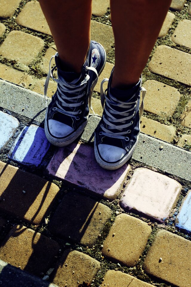 Sneakers legs vintage