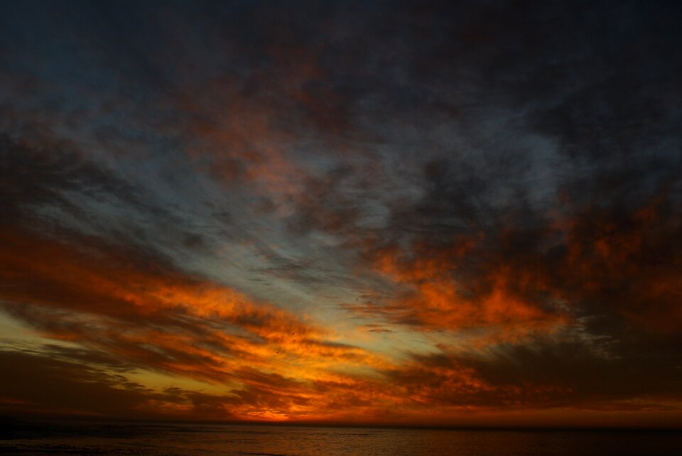 Sky sea horizon