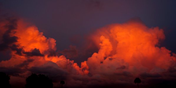 Sunset clouds over BICY