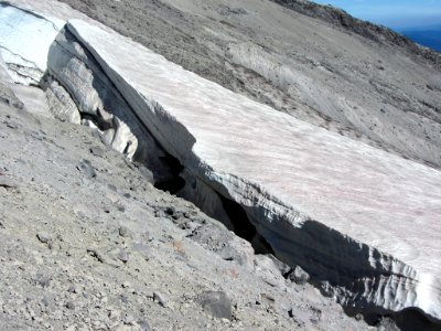 Glacier at Mt. St. Helens in Washington