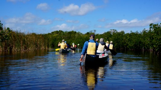Paddling off Halfway Creek