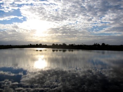 Clouds over Ochopee Pond photo