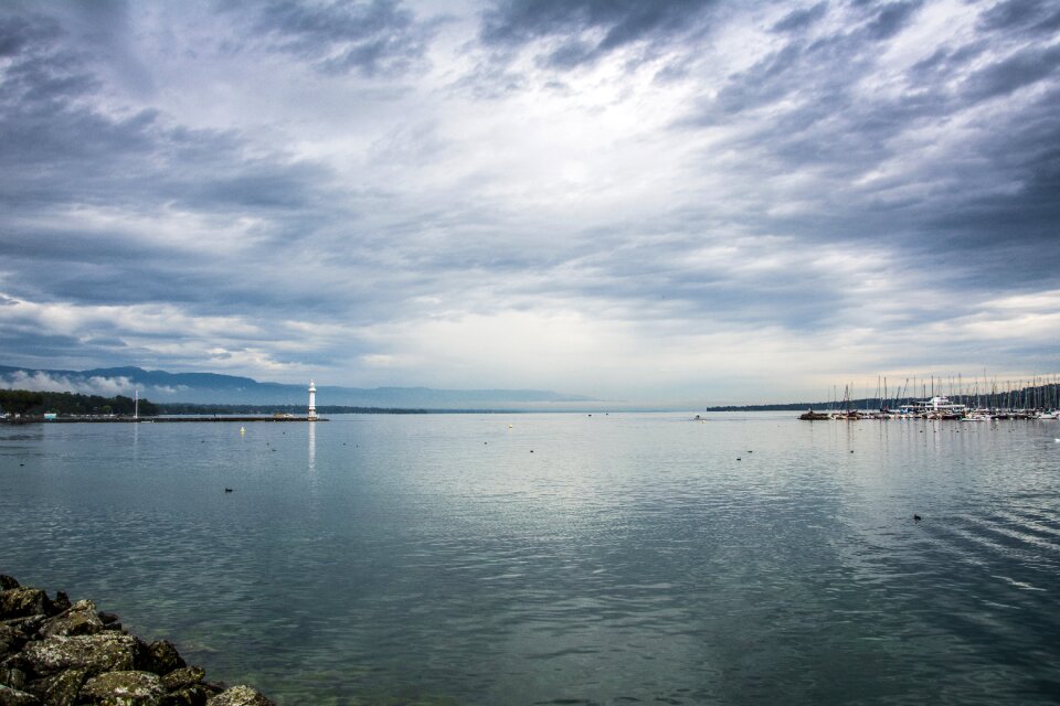 Mirroring waters distant view