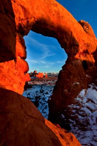 La Sals Framed by Turret Arch photo
