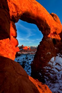 La Sals Framed by Turret Arch