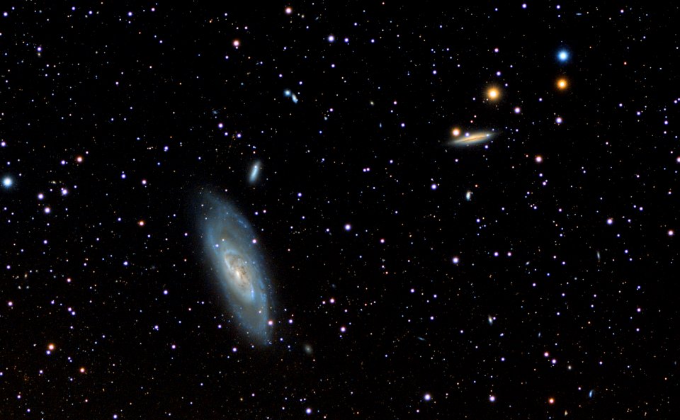 M106 and NGC4217 in Canes Venatici