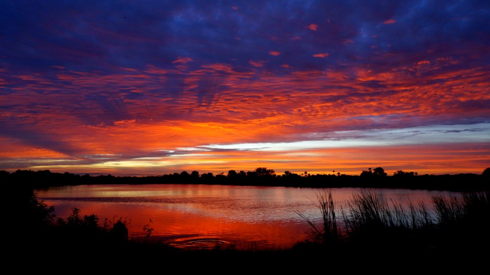 Sunrise over Ochopee Pond photo