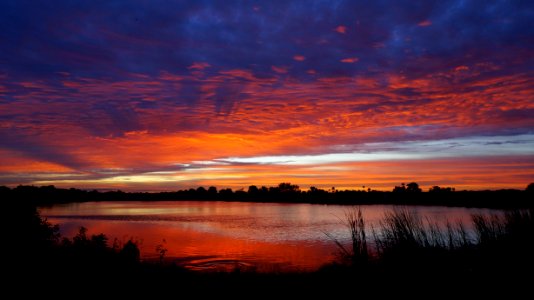 Sunrise over Ochopee Pond photo