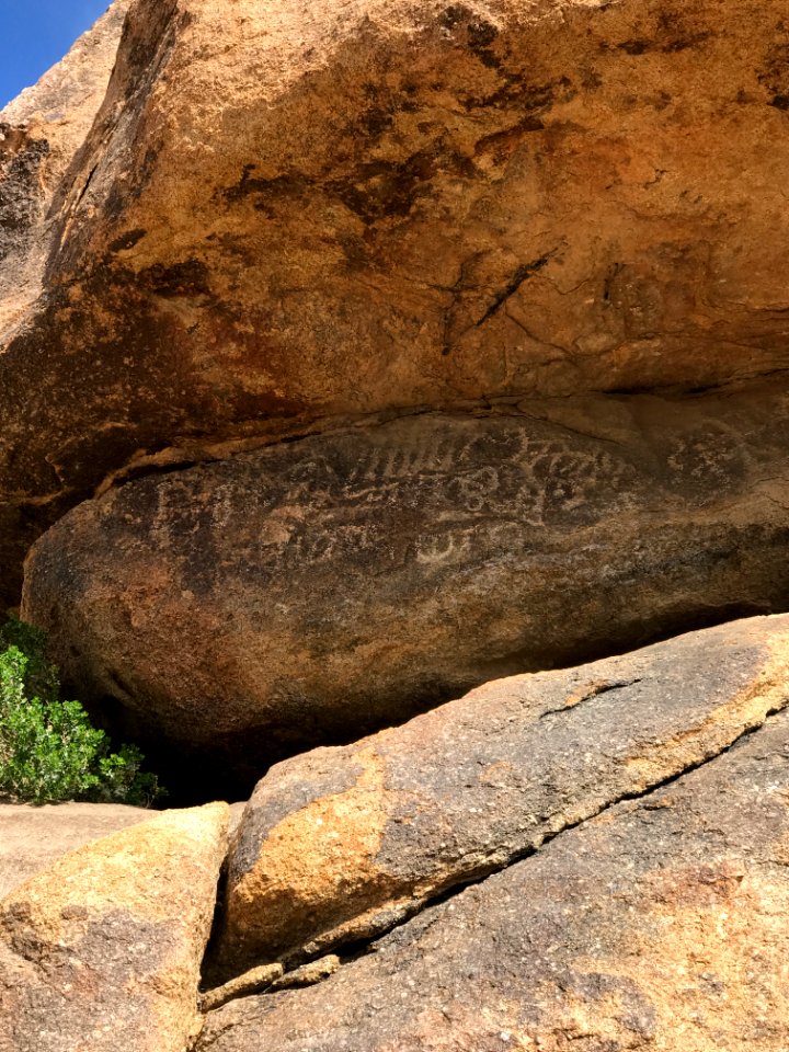 Petroglyph in Sand to Snow National Monument in Barstow Field Office