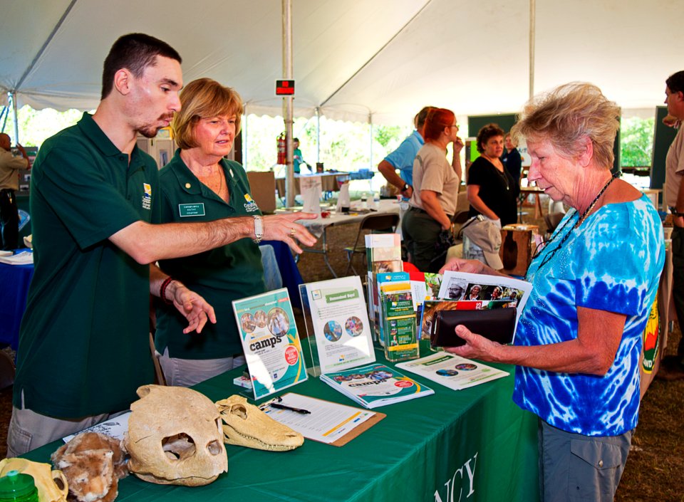 Allen and Kathy of the Conservancy of Southwest Florida speak with Sherry