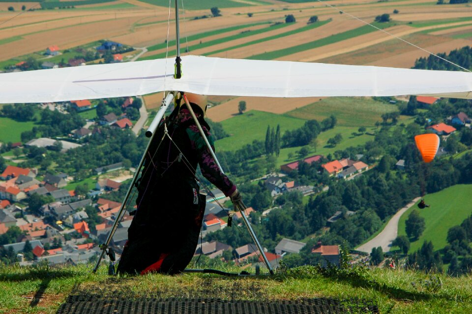 Hobby flying paragliding
