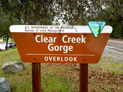 Sign for Clear Creek