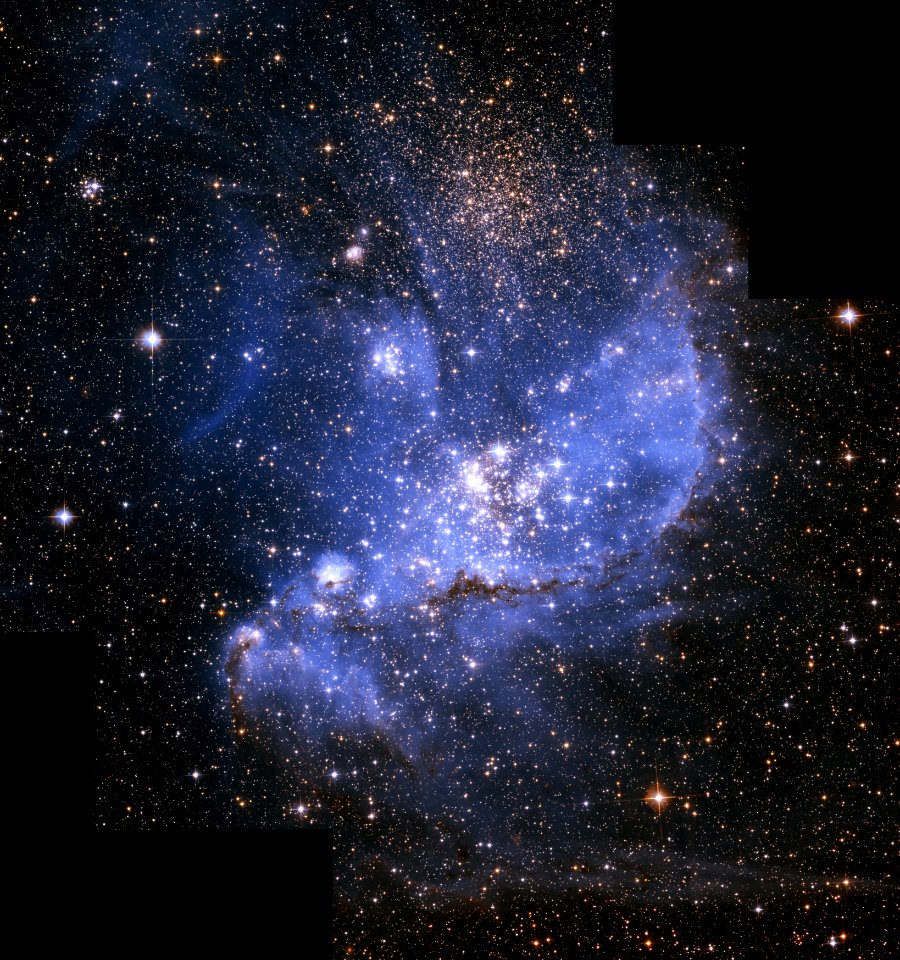 Hubble finds infant stars in neighbouring galaxy