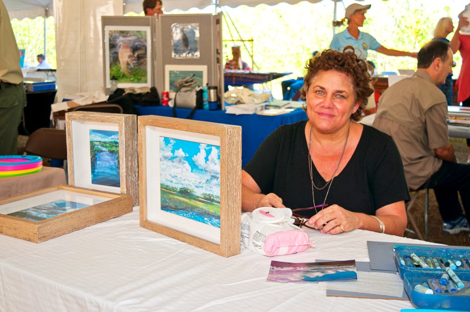 Pastels artist Jacqueline is the current Artist in Residence