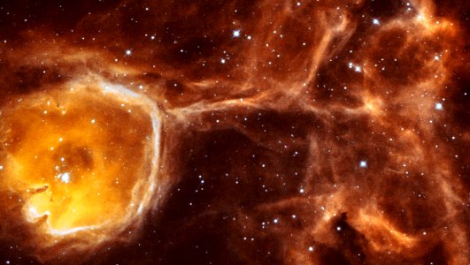 Hubble peers inside a celestial geode