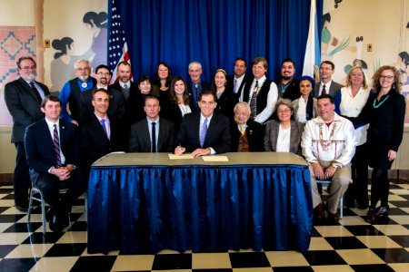 Native American Policy Signing Ceremony photo