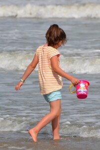 Girl sea people