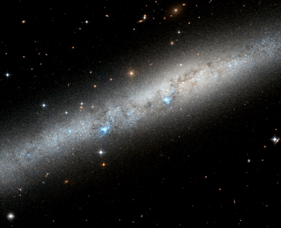 Blue bursts of hot young stars