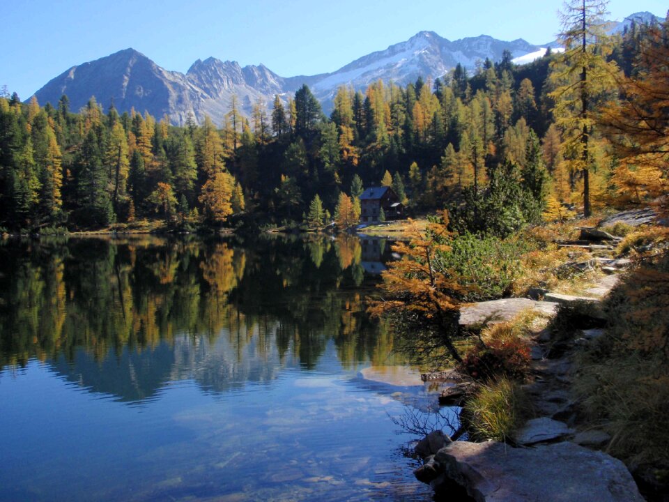 Mountains lake hiking