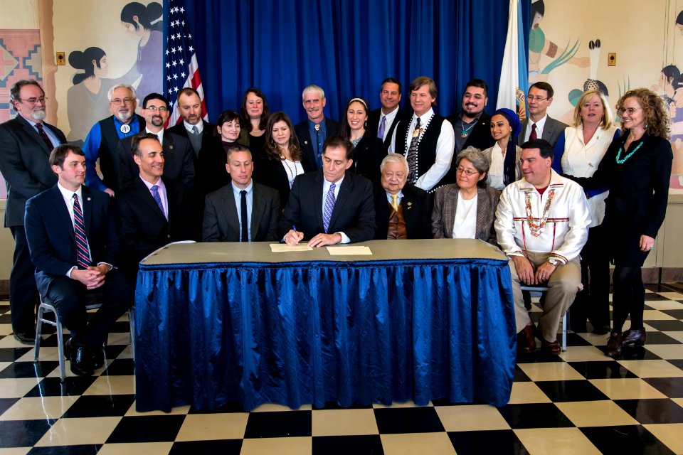 Native American Policy Signing Ceremony