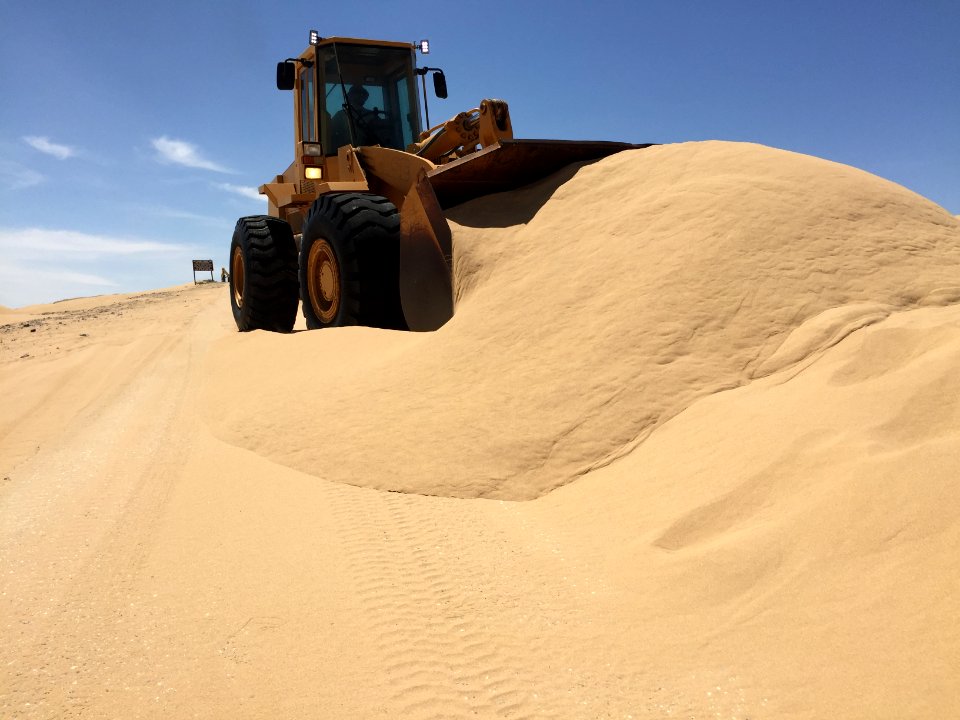 Sand Removal near Osborne Overlook in the Imperial Sand Dunes Recreation Area