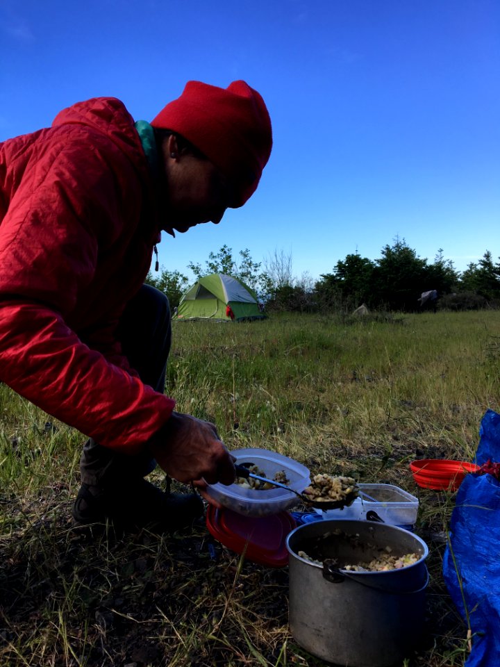 Serving Dinner in the King Range National Conservation Area