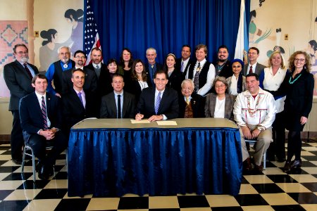 Native American Policy Signing Ceremony