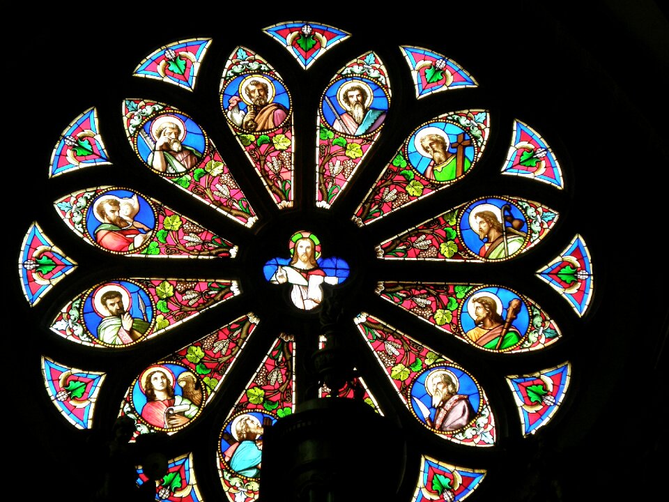 France stained glass window