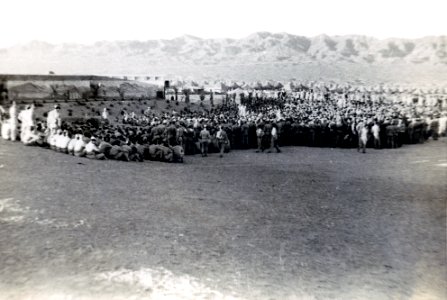 Meeting at the Camp Ibis Amphitheater Charles C. Dike. 607th Tank Destroyer Battalion