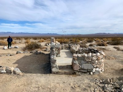 Completed restoration on the altar floor