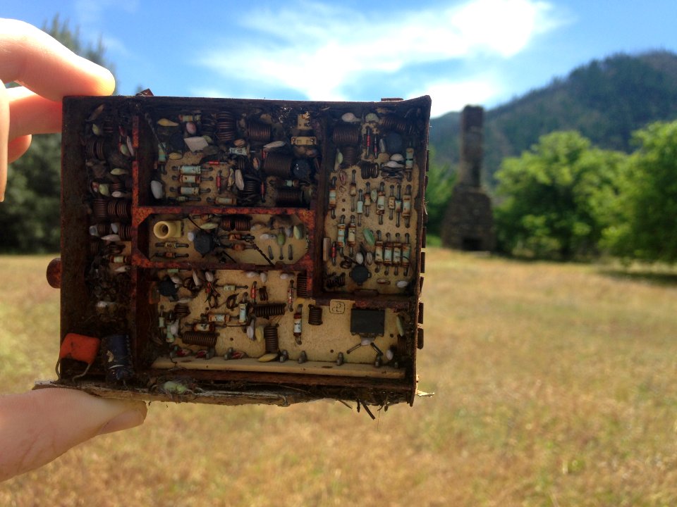 Old Circuit Board in Older Mining Town