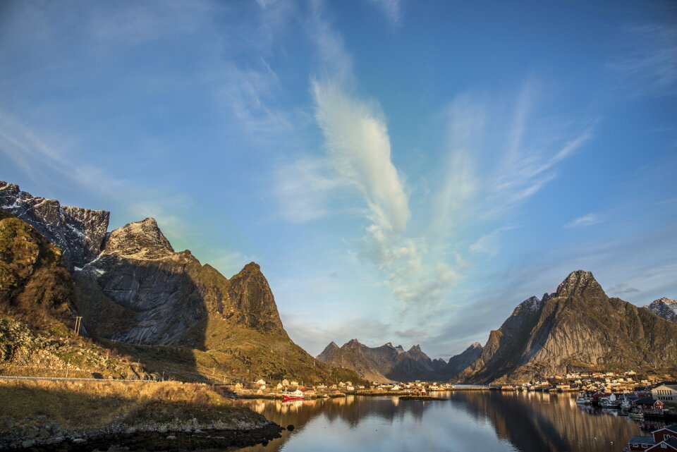 Sea reflection clouds