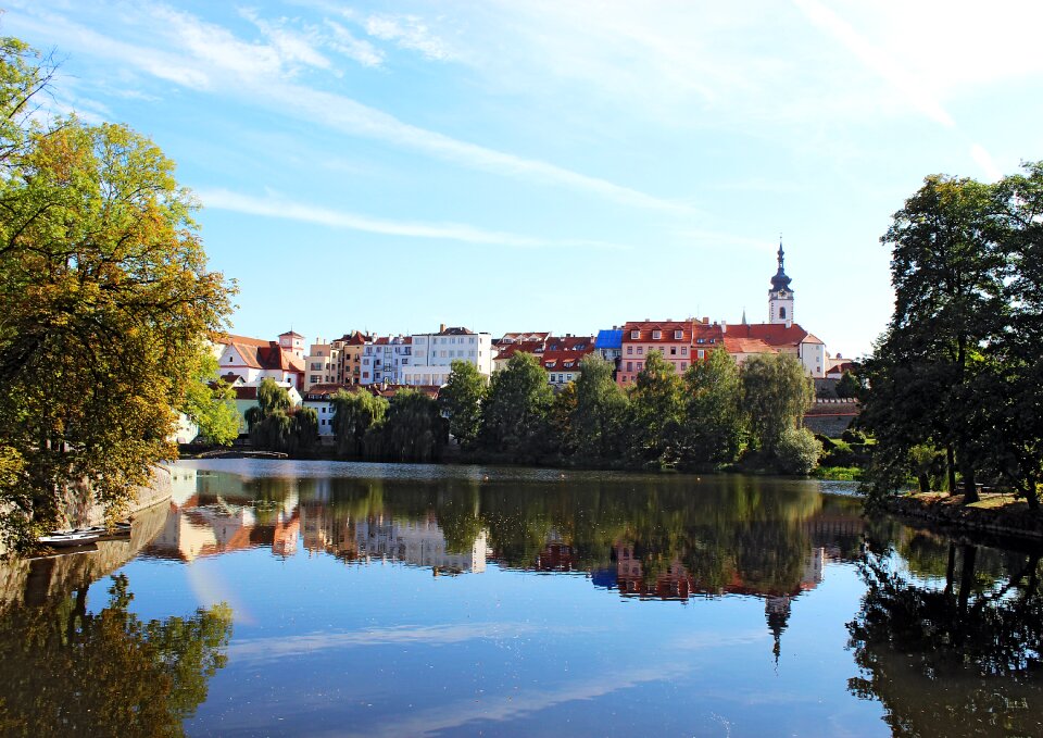 River houses landscape