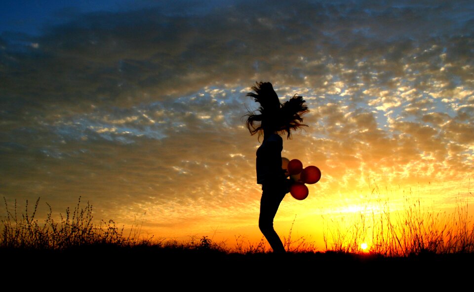 Bounce sun sky clouds photo