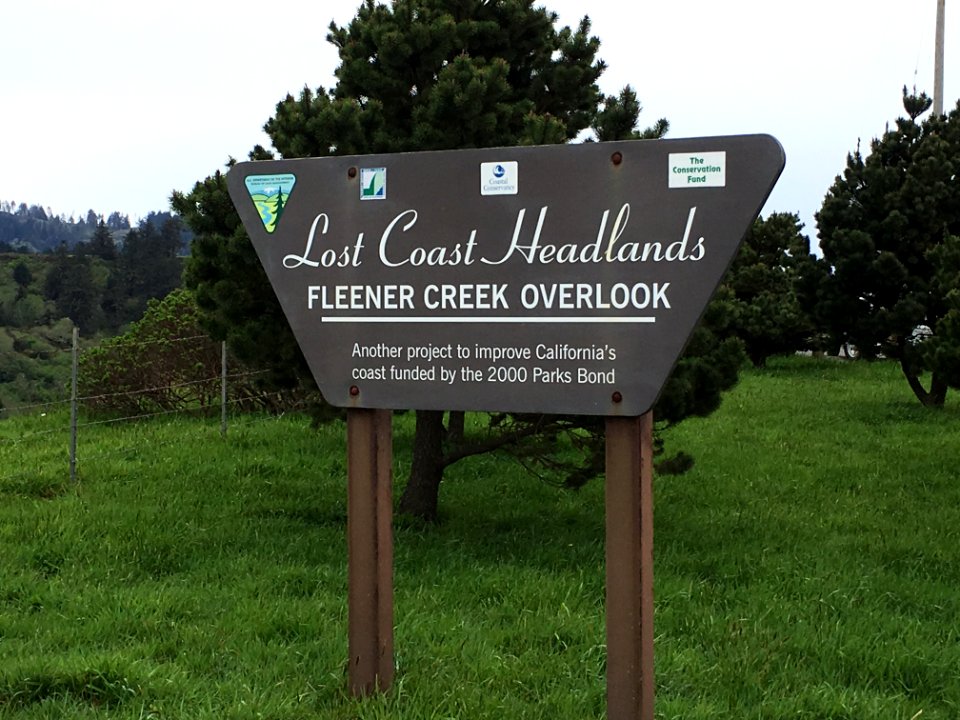 Signs at Lost Coast Headlands