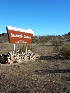 Sign in Sawtooth Canyon Campground