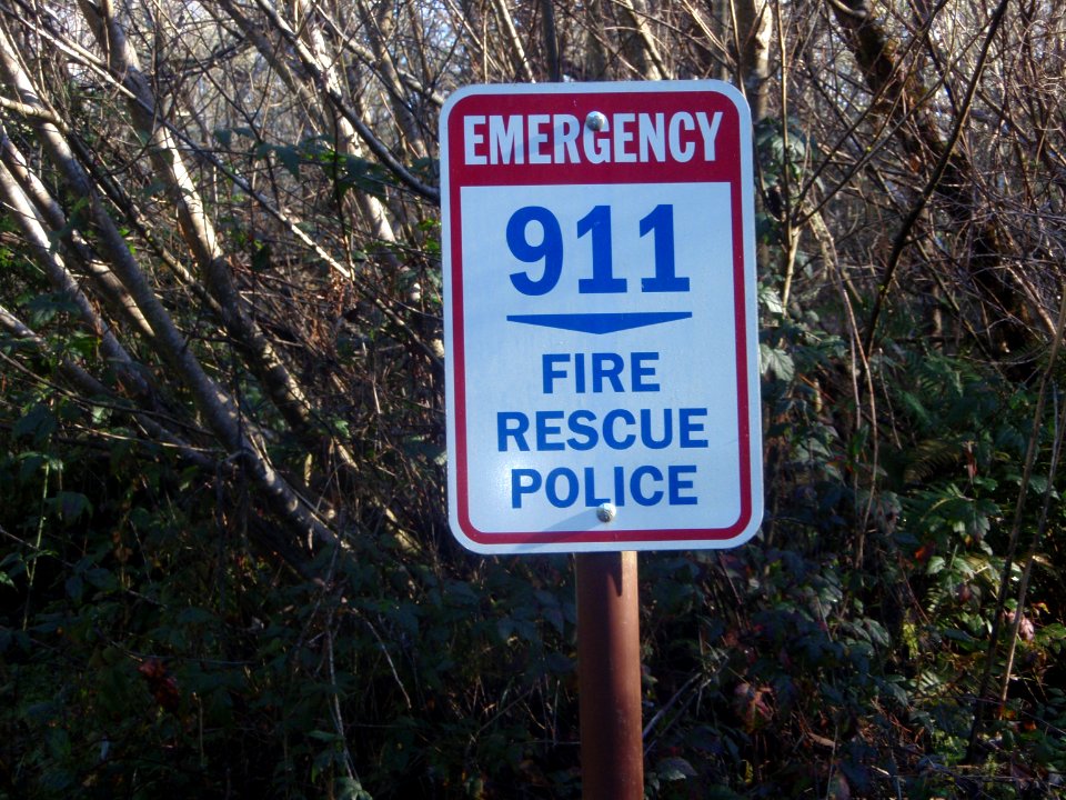 Signs in Headwaters Forest Reserve