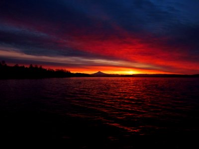Sunrise at Columbia River in Vancouver, WA