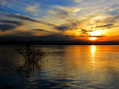 Sunset at Columbia River in Vancouver, WA photo