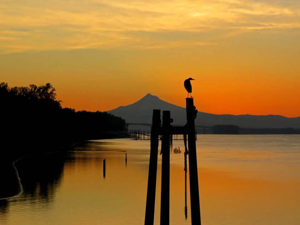 Sunrise at Columbia River in Vancouver, WA