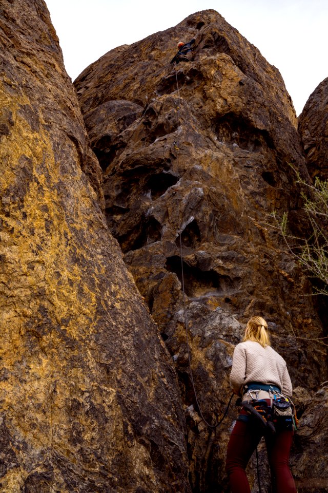 Climbers at Sawtooth Canyon Campground