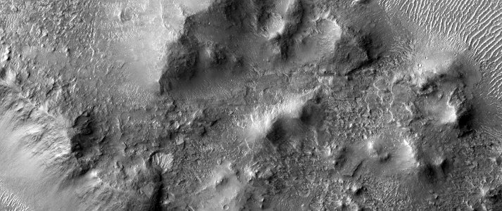 Rocky Mesas in Western Elysium Planitia photo
