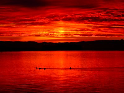 Sunrise at Columbia River in Vancouver, WA