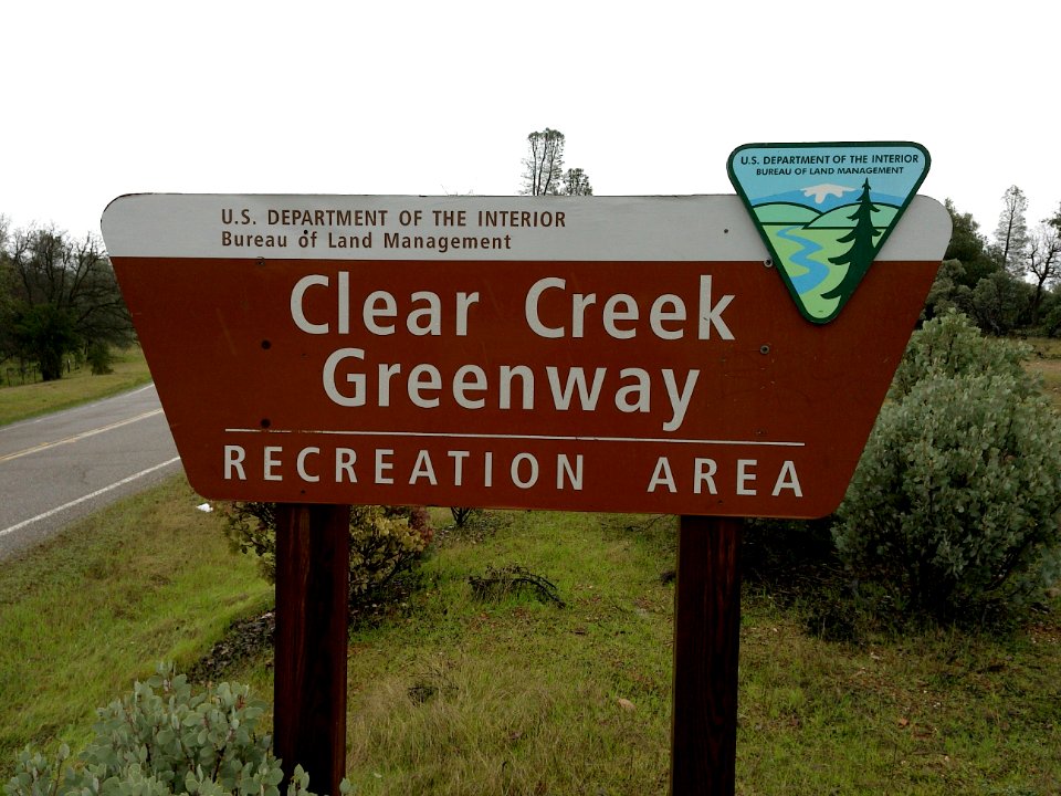 Sign for Clear Creek
